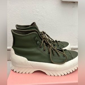 Converse platform (climate , green olive) 🌱⭐️